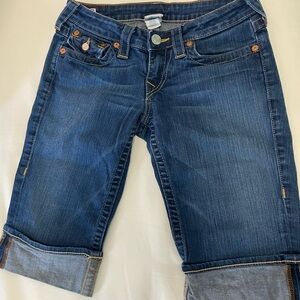True Religion || Bermuda Jean Shorts || Made in USA || Size 27